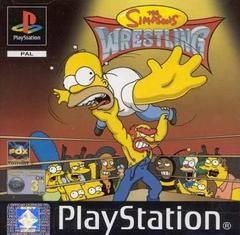 The Simpsons Wrestling - PAL Playstation - Copertina
